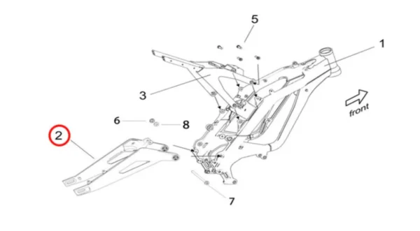2025 Ultra Bee Swingarm Black - Image 3