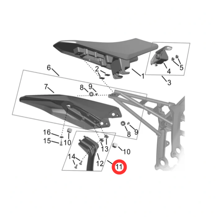 Hyper Bee Rear Wheel Mudguard - Image 3