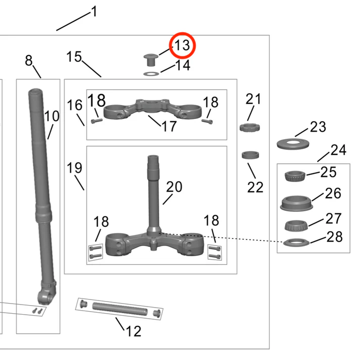 Hyper Bee Steering Lock Bolt - Image 3