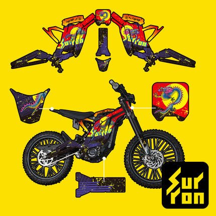 Light Bee Decals/Sticker kit - Dragon Sun - Purple - Image 3