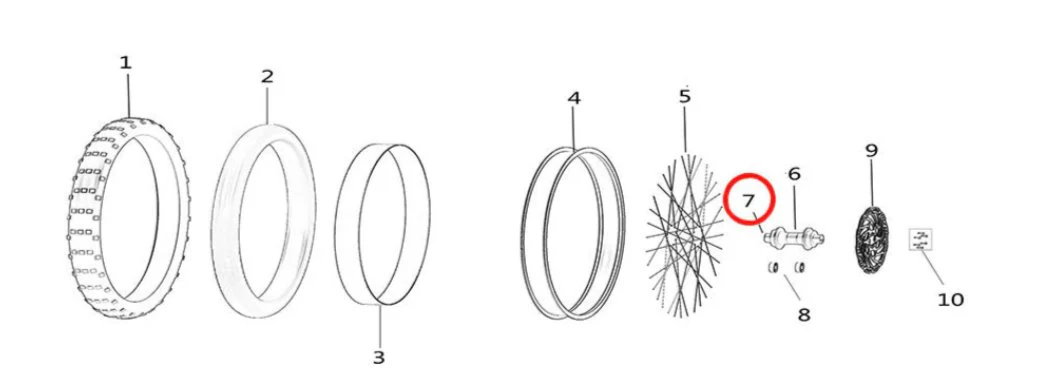 Light Bee / Hyper Bee Front Wheel Bushing - Image 4