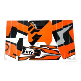 Decals/Sticker Kit - Orange & Black